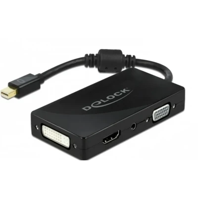 Afbeelding van Delock Mini DisplayPort 1.2 Adapter naar VGA / HDMI DVI Audio Jack