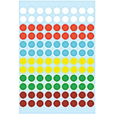 Afbeelding van Huismerk Herma 1831 Etiket Rond 8mm Assorti 10 Pakjes met 5 velletjes stickers