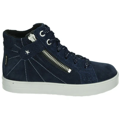 Afbeelding van Superfit Sneakers hoog voor kinderen, Maat: 32, Blau Leer en textiel