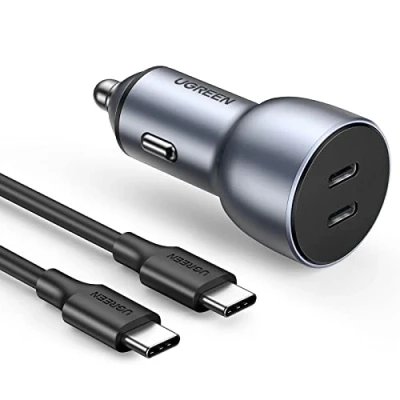 Afbeelding van UGREEN Sigarettenaansteker 40W USB C Dual PD Autolader met 60W Oplaadkabel voor iPhone 15 Pro Galaxy S24 S23