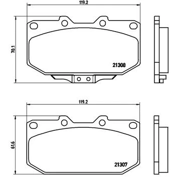 Afbeelding van Brembo Remblokset P 56 025