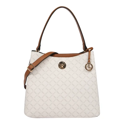 Afbeelding van L.CREDI Filiberta Handtas, Dames, Maat: One Size, Weiss