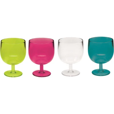 Afbeelding van Zak!Designs Stacky Balloon Shotglas 50 ml Set van 4 Stuks Kunststof Multicolor