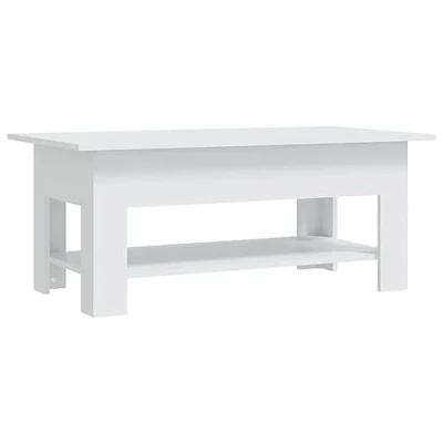 Afbeelding van vidaXL Salontafel 102x55x42 cm bewerkt hout wit