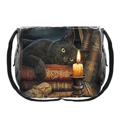 Afbeelding van Nemesis Now Witching Hour Lisa Parker Messenger Bag Bruin, PU en Canvas