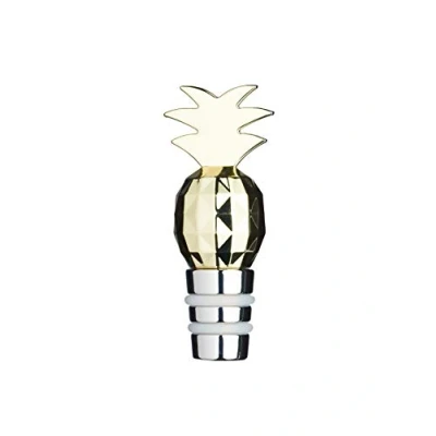 Afbeelding van BarCraft flesstopper Tropical 8 x 3 2,5 cm staal goud
