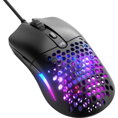 Afbeelding van Glorious Model O Eternal Ultralight RGB Gaming Mouse bedraad 55 g lichtgewicht aanpasbaar licht 6 customizable knoppen symmetrisch ontwerp 12K DPI optische sensor pc/Mac Wit