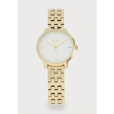 Afbeelding van BOSS Lucia Horloge goldcoloured/white, Dames, Maat: One Size, Gold/coloured/white