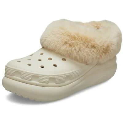 Afbeelding van Crocs Furever Crush Pantoffels, Maat: 41 42, Bone Kunststof
