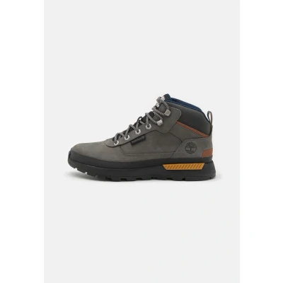 Afbeelding van Timberland Field Trekker Veterboots, Heren, Maat: 47.5, Grey/black Nubukleer/ textiel