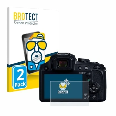 Afbeelding van BROTECT (2 Stuks) Antireflecterende Beschermfolie voor Panasonic Lumix DC FZ82D Anti Glare Screen Protector, Mat, Ontspiegelend