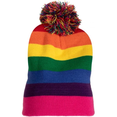 Afbeelding van Gebreide muts regenboog
