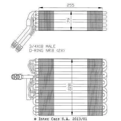 Afbeelding van NRF Airco verdamper 36024
