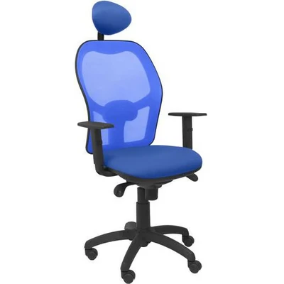 Afbeelding van Bureaustoel met hoofdsteun Jorquera Piqueras y Crespo ALI229C Blauw