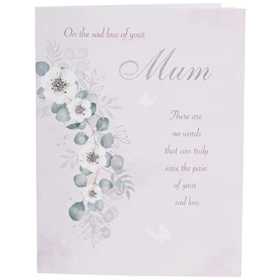 Afbeelding van Regal Publishing C80803 Classic Symapthy Card Triest verlies van je moeder, grijswitroze, 8 x 6 inch