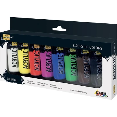 Afbeelding van SOLO GOYA Acrylverf Set 8 stuks 20 ml tubes
