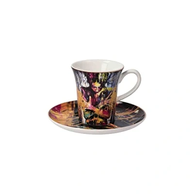 Afbeelding van Goebel Lana Frey Kop en schotel Espresso Liberation Porselein 12cm 100ml met echt goud