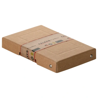 Afbeelding van Originele Falken PureBox Nature. Made in Germany. 25 mm hoog DIN A6. Opbergdoos met deksel van stevig karton Veganistische geschenkdoos transportdoos doos multifunctionele box