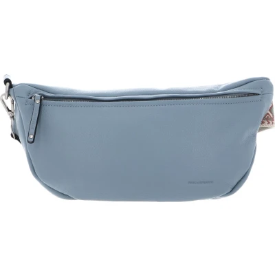 Afbeelding van FREDsBRUDER Leren Schoudertas Gordeltas Sha Na Beltbag Dusty Blue Lichtblauw