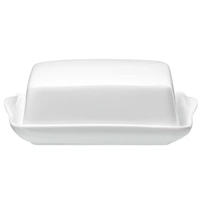 Afbeelding van Ritzenhoff 33014 &amp; Breker boterschaal met snap, 18 x 14 7 cm, porselein, wit
