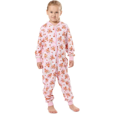 Afbeelding van Merry Style Kinder Pyjama ronde hals lange mouwen broek met zakken Katoen MS MS10 223 PJ Rosa Herzen Hirsche 110 116