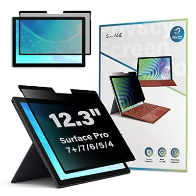 Afbeelding van SenseAGE Magnetische privacyschermbeschermer filter voor Microsoft Surface 12,3 inch, gemakkelijk aan/uit anti blauw licht privacyschermbeschermer, compatibel Pro 7/6/5/4, 12.3&quot;