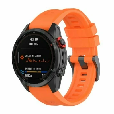 Afbeelding van Siliconen sportbandje Oranje Garmin Descent G2