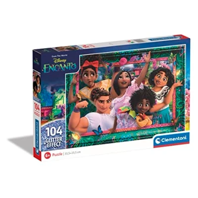 Afbeelding van Clementoni Puzzel 104 Stukjes Glitter Encanto, Kinderpuzzels, 6 8 jaar, 20348