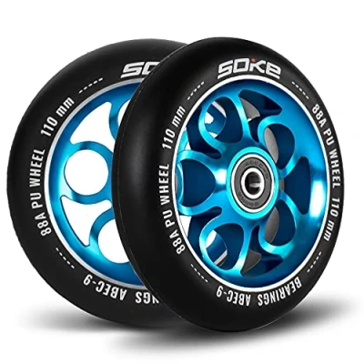 Afbeelding van Scooterwielen 110 mm blauw 2 stuks