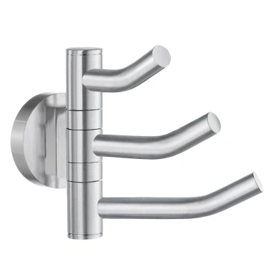 Afbeelding van Handdoekhouder Smedbo Home Drievoudig Zwenkbaar 11,7x4x9 Chroom Geborsteld