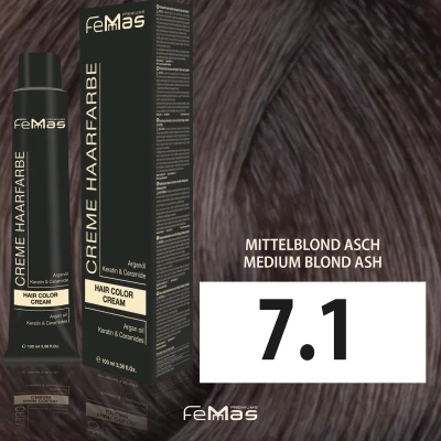 Afbeelding van Femmas Haarverf 100ml 7.1