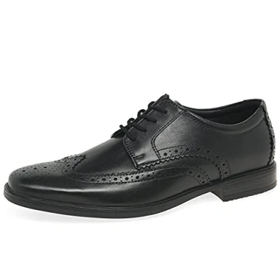 Afbeelding van Clarks Howard WING Veterschoenen, Heren, Maat: 39.5, Black Leer