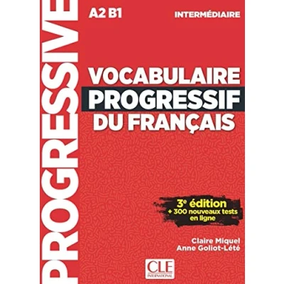 Afbeelding van Vocabulaire progressif du français Niveau intermédiaire (A2/B1) Livre + CD Appli web 3ème édition: A2
