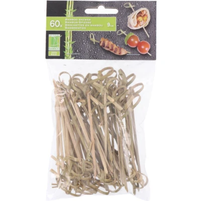 Afbeelding van Lifetime Bamboespies met knoop 9 cm 60 stuks