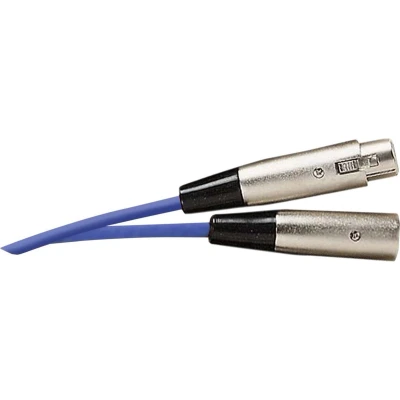 Afbeelding van XLR (m) (v) audiokabel / blauw 6 meter