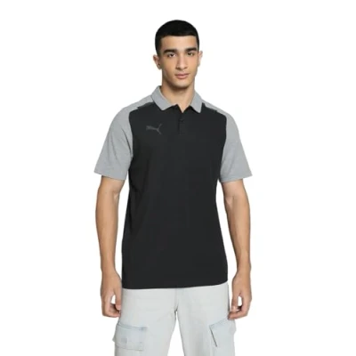 Afbeelding van Puma Teamcup Casuals UND LOGO Poloshirt, Heren, Maat: XL, Schwarz