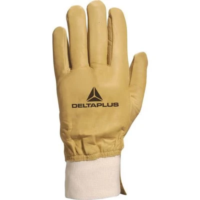 Afbeelding van Delta Plus CBHV208 handschoen van waterafstotend behandeld rundnerfleer, camel, 120 stuks, 11, kameel,