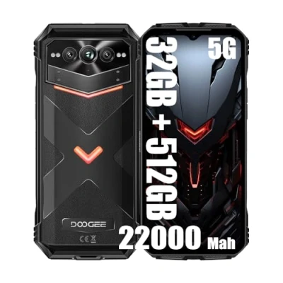 Afbeelding van DOOGEE VMAX Pro 5G Rugged Smartphone, 22000 mAh accu, 32 GB + 512 GB, 6,58 inch FHD+, 108 MP Triple AI camera (20 nachtzicht) 16 MP, Android 14 waterdichte mobiele telefoon, NFC zwart