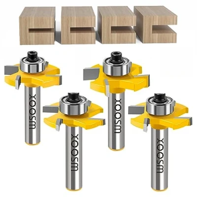 Afbeelding van WSOOX Schijffrees, frees voor bovenfrees, 8 mm schacht, professionele accessoires, 4 stuks schijfgroeffrees 3 mm, 5 6