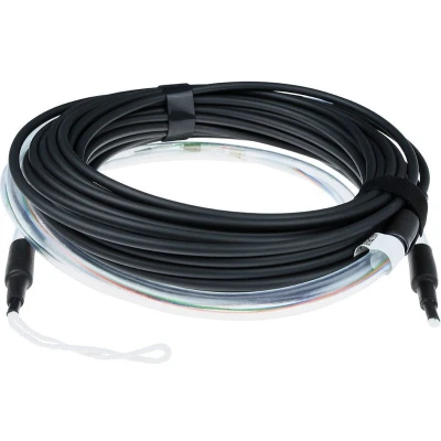 Afbeelding van ACT RL2210 Prefab Glasvezel Multimode 50/125 OM4 Indoor/Outdoor Kabel 4 voudig LC connectoren 100 meter