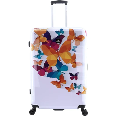 Afbeelding van Saxoline Harde Koffer / Trolley Reiskoffer 76 cm (Large) Butterfly Fun