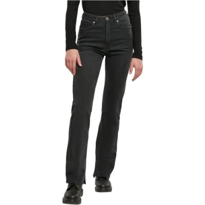 Afbeelding van Urban Classics Straight leg jeans, Dames, Maat: 26, Black washed