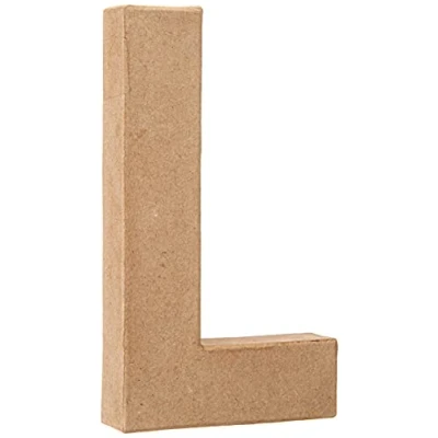 Afbeelding van Letter Papier maché L, 20,5cm