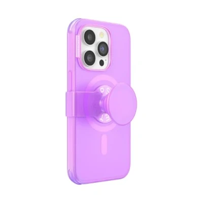 Afbeelding van PopSockets: PopCase PlantCore voor MagSafe Plantaardige Hoesje iPhone 14 Pro met een Verplaatsbare PopGrip Slide Standaard en Grip Verwisselbare Top Pink Opalescent