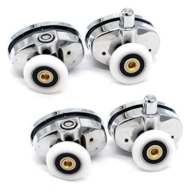 Afbeelding van Set met 4 ovale afzonderlijke wielen, douchedeurrollen (23 mm)