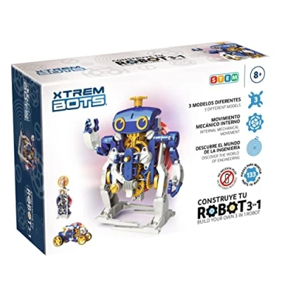 Afbeelding van Xtrem Bots 3 in 1 Robotic set Voor Kinderen Vanaf 8 Jaar Pedagogisch Speelgoed Pedagogische Robotica