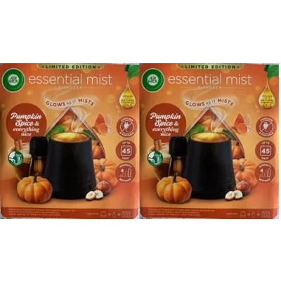 Afbeelding van 2xAir Wick Essentiële Olie Mist Kit, Diffuser &amp; Refill Pumpkin Spice Everything Nice