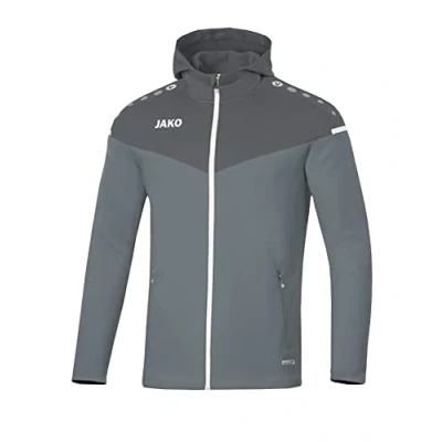 Afbeelding van JAKO Jas met kap Champ 2.0 Steengrijs/antra light