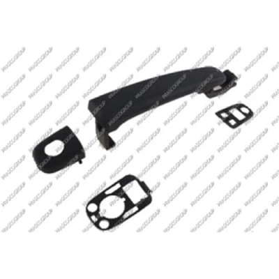 Afbeelding van PRASCO PG4208004 Deurgrepen Buiten, Links voor Met grondlaag CITROЁN: C2 Hatchback (JM) 1.4 HDi, 1.6 VTS, 16V, 1.1, 1.4, 2003 2012