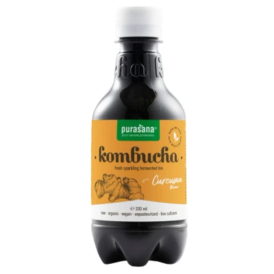 Afbeelding van 6x Purasana Kombucha Kurkuma Bio 330 ml